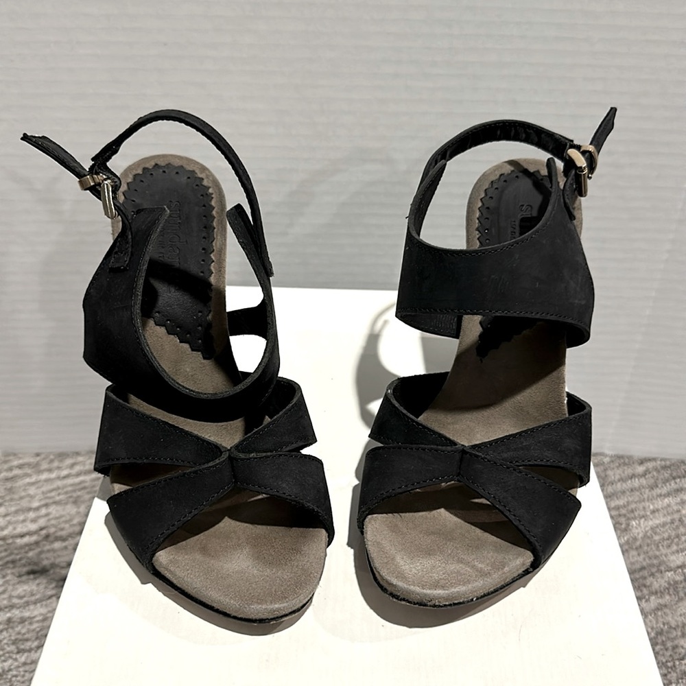 Vero Cuoio x Sundance Black Leather Sandal